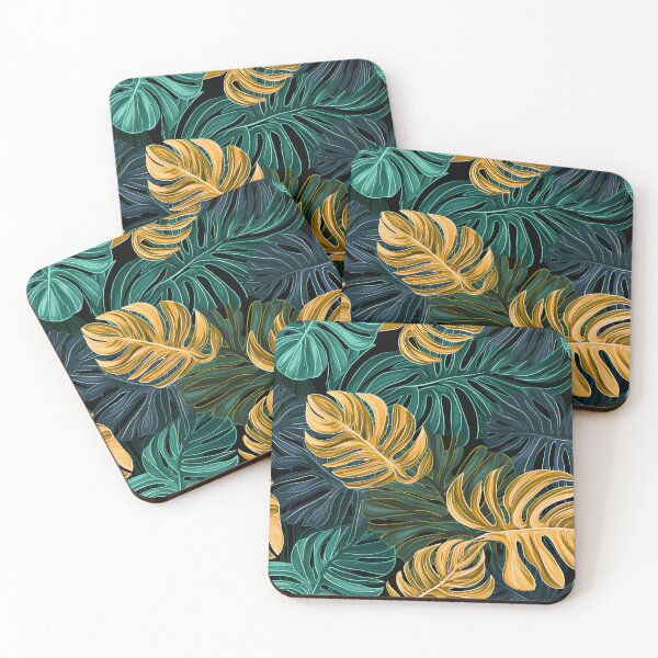 Item preview, Tropical Leaves Abstract Pattern designed and sold by HisoTorDesign.