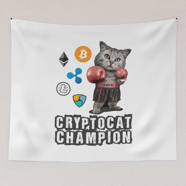 Item preview, CryptoCat Champion designed and sold by DabGraphic.