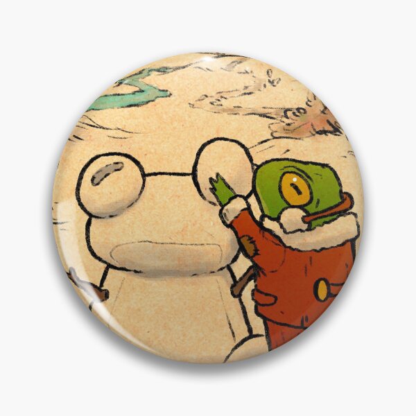 Item preview, Winter day frog building a snowman illustration designed and sold by DingHuArt.