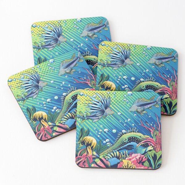 Item preview, Aqua Vibe Marvel - Pop Art - home decor designed and sold by crea8iveway.