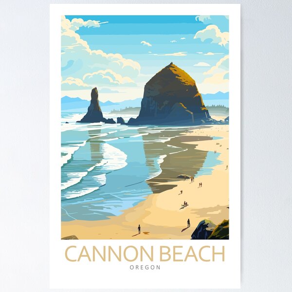 Item preview, Minimalistic Cannon Beach Oregon designed and sold by Marciolini.