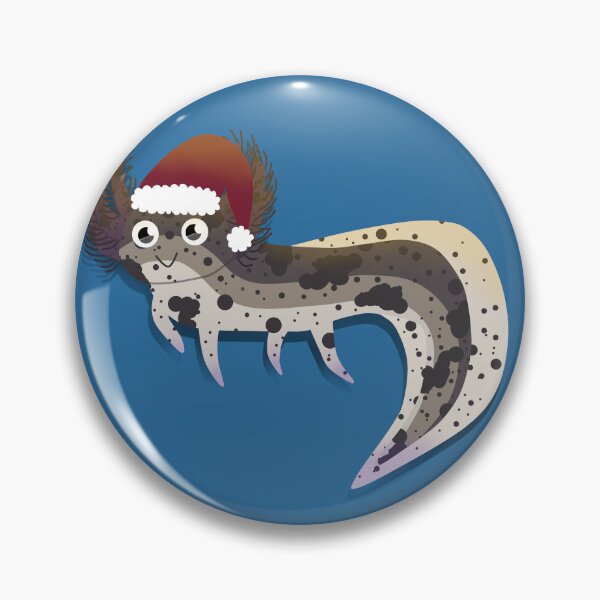 Item preview, Axolotl That is Friend Shaped (brown christmas) designed and sold by Tweetyeti.