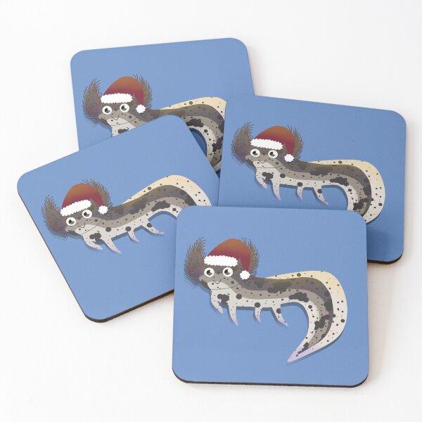Item preview, Axolotl That is Friend Shaped (brown christmas) designed and sold by Tweetyeti.