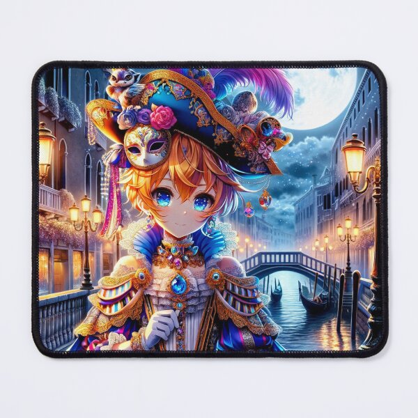 Item preview, Moonlit Masquerade: Venice Meets Anime designed and sold by Art-of-AI.