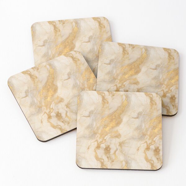 Item preview, White and Gold Seamless Repeating Marble Tile Pattern designed and sold by PeteRascal.
