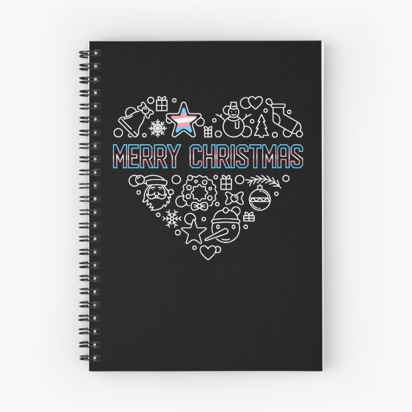 Item preview, Christmas Heart Trans Flag - Transgender LGBT Pride Xmas Holiday Design designed and sold by venomousvector.