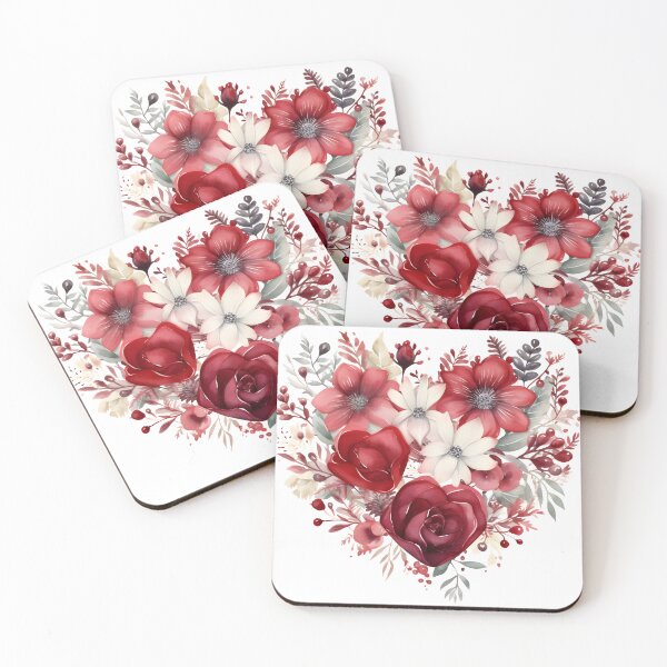 Item preview, Winter flower arrangement in the shape of a heart designed and sold by dcrc.