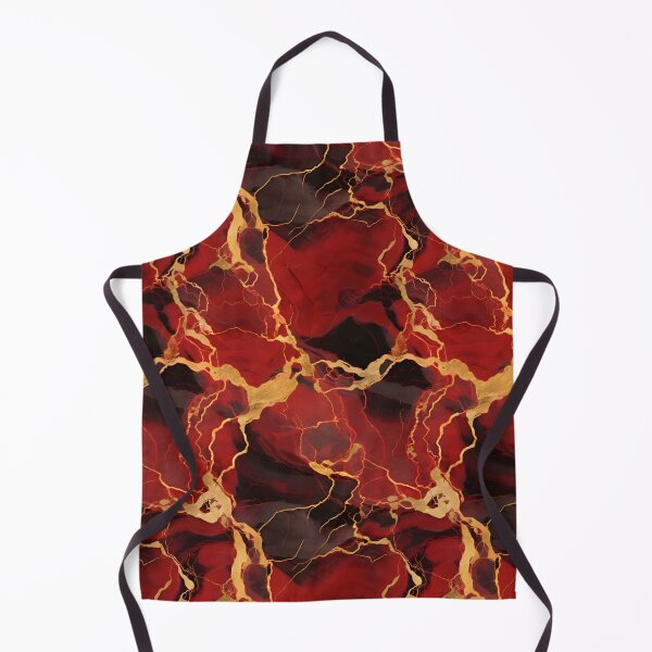 Item preview, Red and Gold Seamless Repeating Marble Tile Pattern designed and sold by PeteRascal.