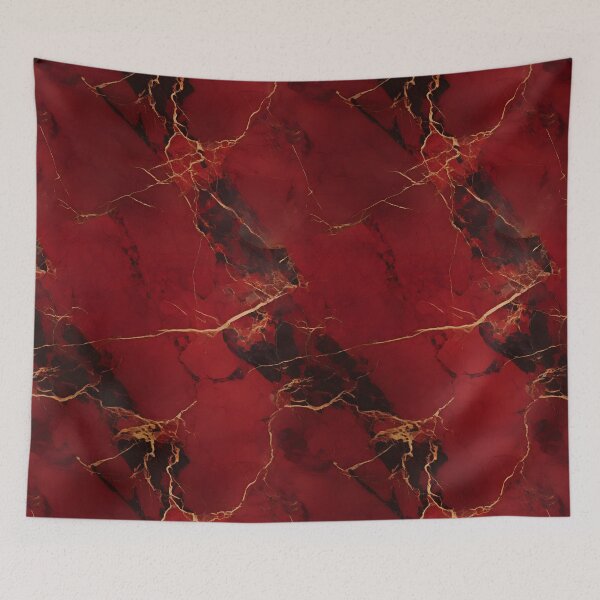 Item preview, Red and Gold Seamless Repeating Marble Tile Pattern designed and sold by PeteRascal.