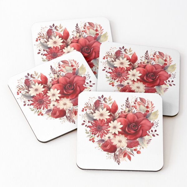 Item preview, Winter flower arrangement in the shape of a heart designed and sold by dcrc.