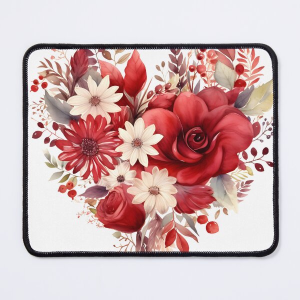 Item preview, Winter flower arrangement in the shape of a heart designed and sold by dcrc.