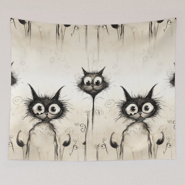 Item preview, Cats Vintage No.2 designed and sold by Pixelartistin.