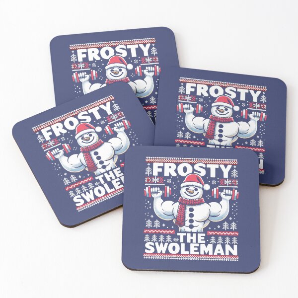 Item preview, Frosty The Swoleman - Ugly Sweater Snowman Pun Fitness Humor designed and sold by lunaticbear.