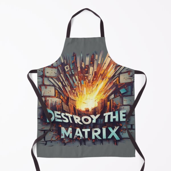 Item preview, Destroy the Matrix Text on Brick wall exploding designed and sold by BluedarkArt.