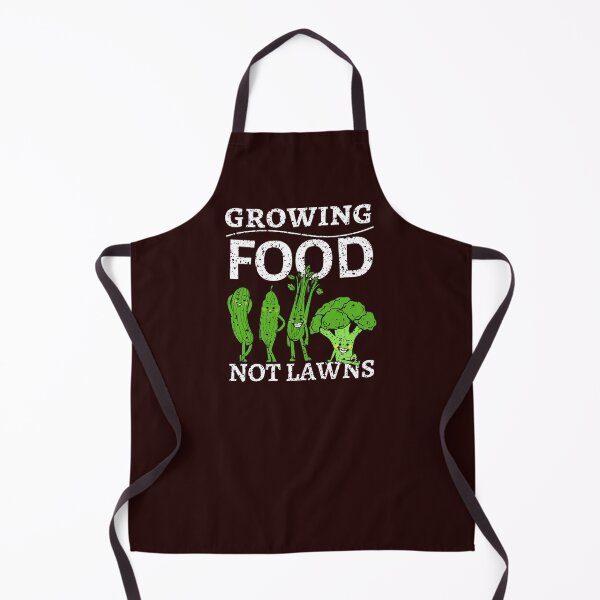 Item preview, Food Growing, Not Lawns, Distressed, Green Vegetable, Funny Quote designed and sold by HelenGie.