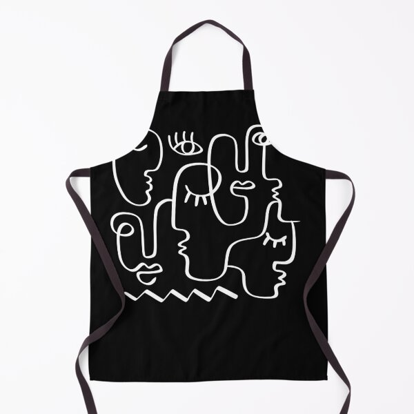 Item preview, Abstract Surrealistic One-Liner face designed and sold by EleganceEasel.