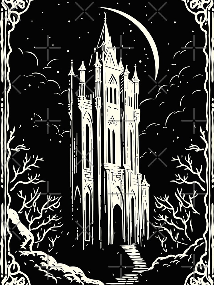 Imagen 4 de 4, Funda de iPhone con la obra Castillo gótico de Drácula, diseñada y vendida por daianaart.