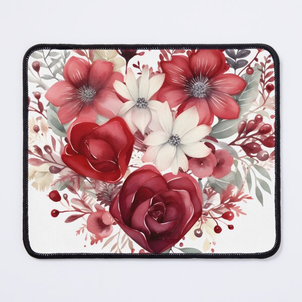 Item preview, Winter flower arrangement in the shape of a heart designed and sold by dcrc.