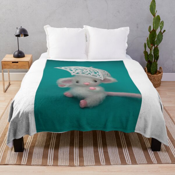Item preview, WhIte cute fluffy mouse toy designed and sold by olena2552.