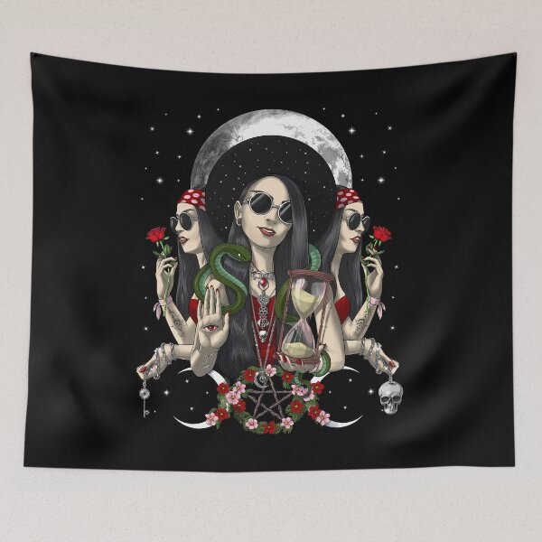 Item preview, Hecate Triple Moon Goddess  designed and sold by underheaven.