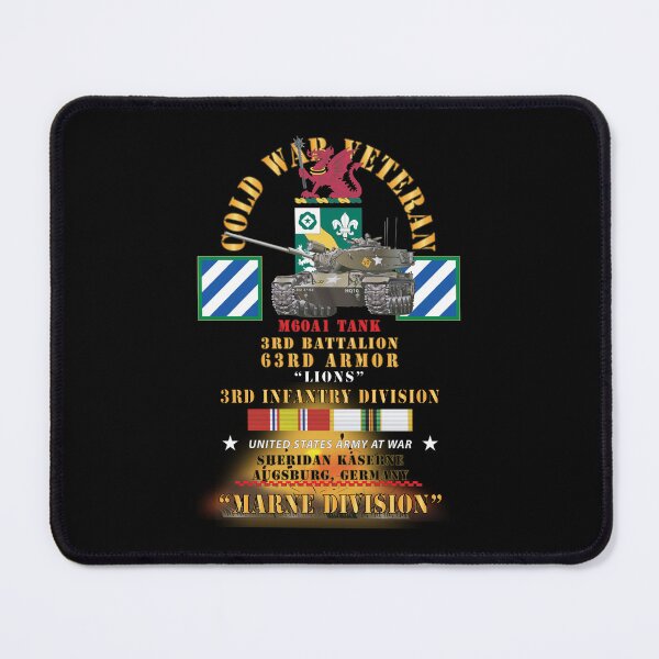 Item preview, Army - Cold War Vet - 3rd Bn 63rd Armor - 3rd Inf Div - Augsberg FRG - M60A1 Tank  - Marne Div w COLD SVC X 300 designed and sold by Military Insignia Products.