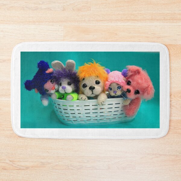 Item preview, Cute crocheted toys in white basket designed and sold by olena2552.