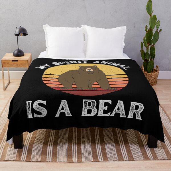 Item preview, My Spirit Animal is a Bear Nature Wildlife Lover Men Women designed and sold by BunBuntheDog-.