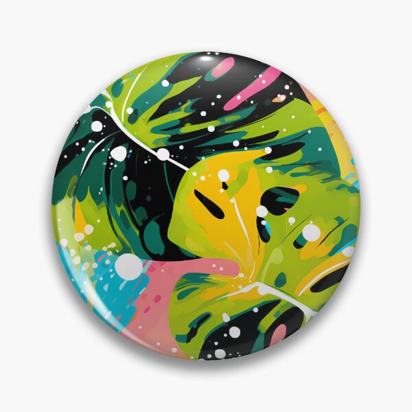 Item preview, Fondo abstracto de hojas tropicales con colores vivos designed and sold by HisoTorDesign.