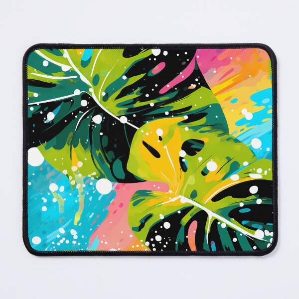 Item preview, Tropical Leaves Abstract Background with Vivid Colors designed and sold by HisoTorDesign.