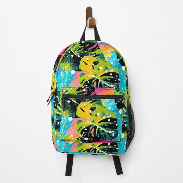 Item preview, Tropical Leaves Abstract Background with Vivid Colors designed and sold by HisoTorDesign.