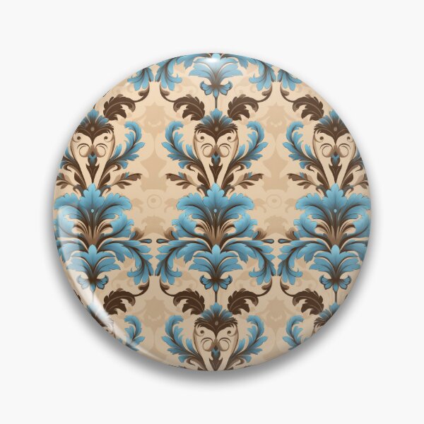 Item preview, Damask style design pattern with trending colours for home decoration and living designed and sold by VISIONARTIST.