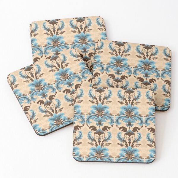 Item preview, Damask style design pattern with trending colours for home decoration and living designed and sold by VISIONARTIST.
