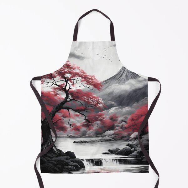 Item preview, Black and white Japanese landscape print designed and sold by dcrc.