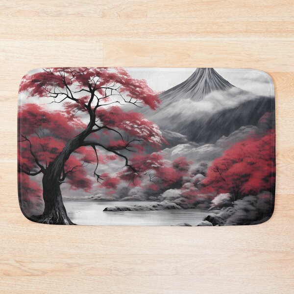 Item preview, Black and white Japanese landscape print designed and sold by dcrc.