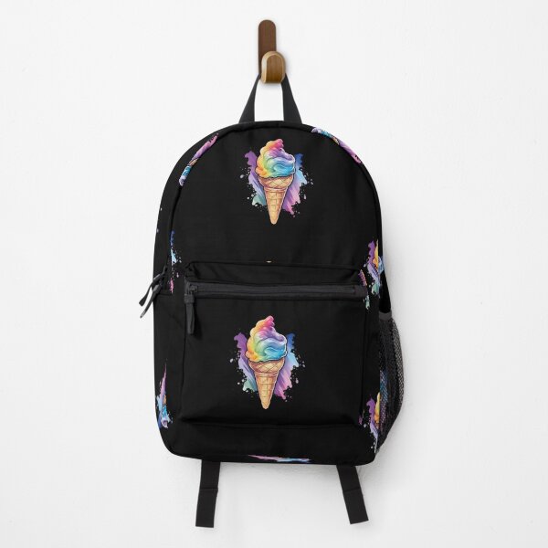 Item preview, Rainbow Ice Cream Shirt, Unisex Summer Vacation Graphic Tee designed and sold by chipmuckdesignn.