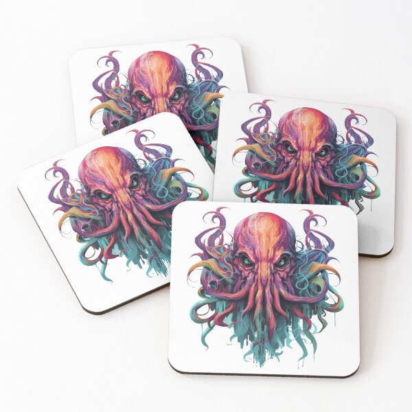Item preview, Colorful Cthulhu Illustration designed and sold by spookycutepeeps.
