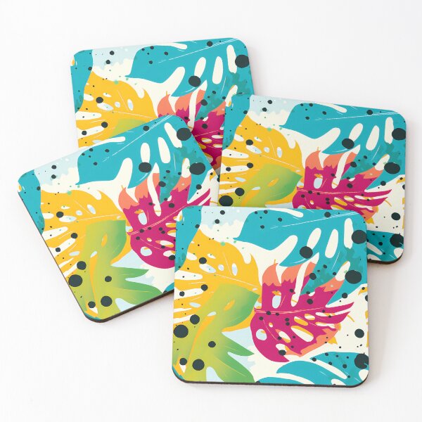 Item preview, Tropical Leaves Seamless Pattern with Vibrant Colors designed and sold by HisoTorDesign.