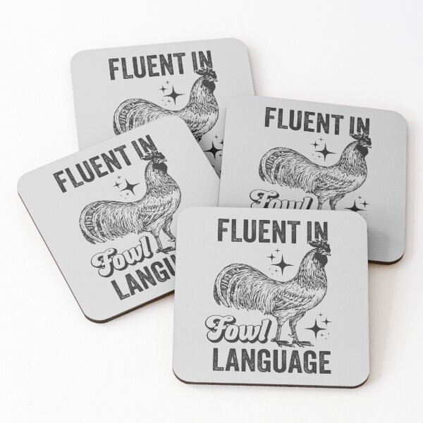 Item preview, Fluent in Fowl Language - Funny Swearing designed and sold by hadleyfoo.