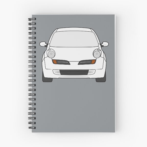 Artikelvorschau, Nissan Micra March K12 vorne in weißer Farbe entworfen und verkauft von EdimDesign.
