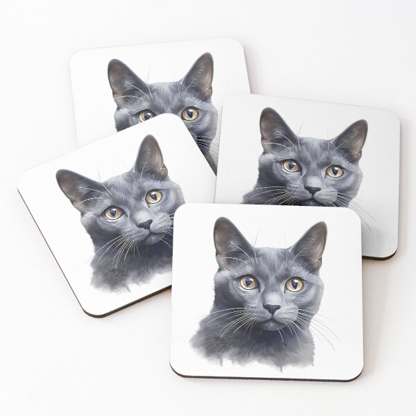 Item preview, russian blue cat designed and sold by dzineNJ.