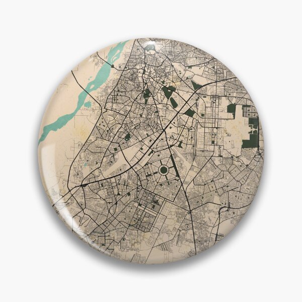 Item preview, Lahore City Map of Punjab, Pakistan  - Vintage designed and sold by deMAP.