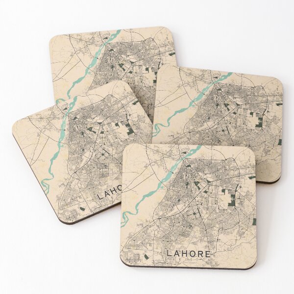 Item preview, Lahore City Map of Punjab, Pakistan  - Vintage designed and sold by deMAP.