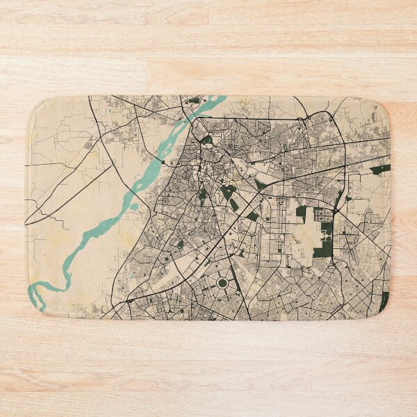 Item preview, Lahore City Map of Punjab, Pakistan  - Vintage designed and sold by deMAP.