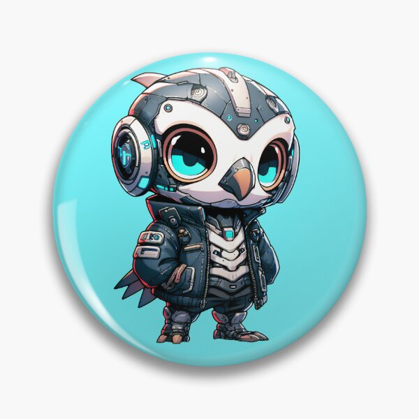 Item preview, Cute Cyberpunk Robot Falcon! designed and sold by kukamatsu.