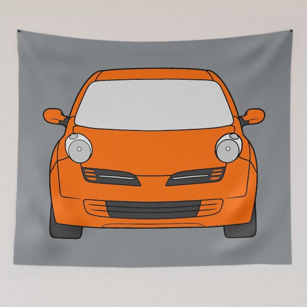 Item preview, Nissan Micra March K12 front orange color designed and sold by EdimDesign.
