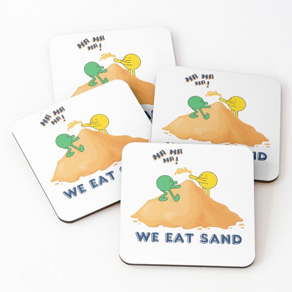 Item preview, We eat sand Funny Gen Z Meme Bumper designed and sold by SodaPUNCH.