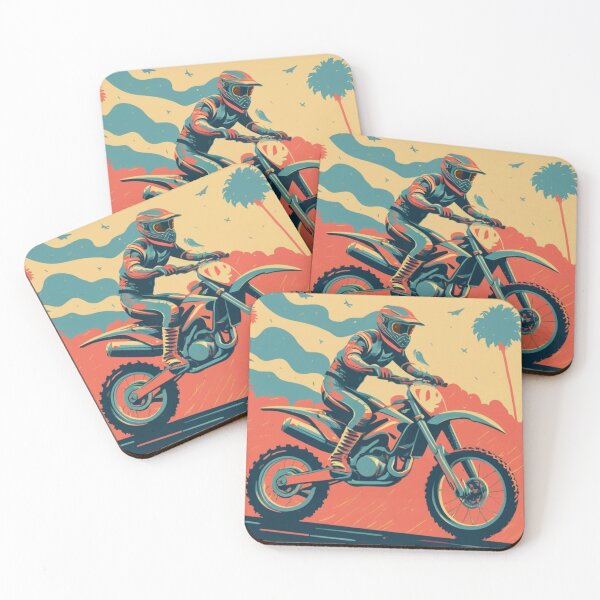 Item preview, Retro 1980's Dirt Bike Rider designed and sold by CraftedRealm.