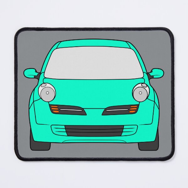 Item preview, Nissan Micra March K12 front colored neon green designed and sold by EdimDesign.