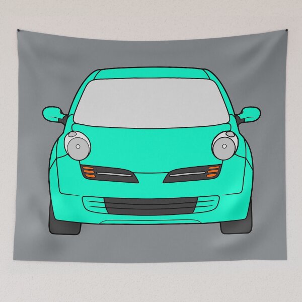 Item preview, Nissan Micra March K12 front colored neon green designed and sold by EdimDesign.