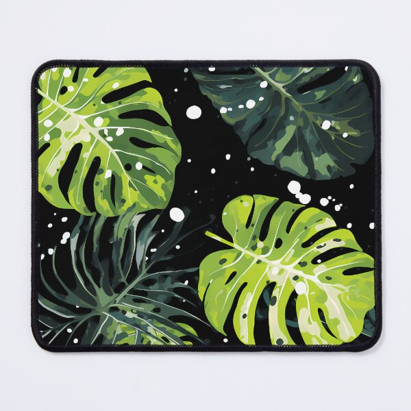 Item preview, Tropical Leaves Abstract Background with Black and White designed and sold by HisoTorDesign.